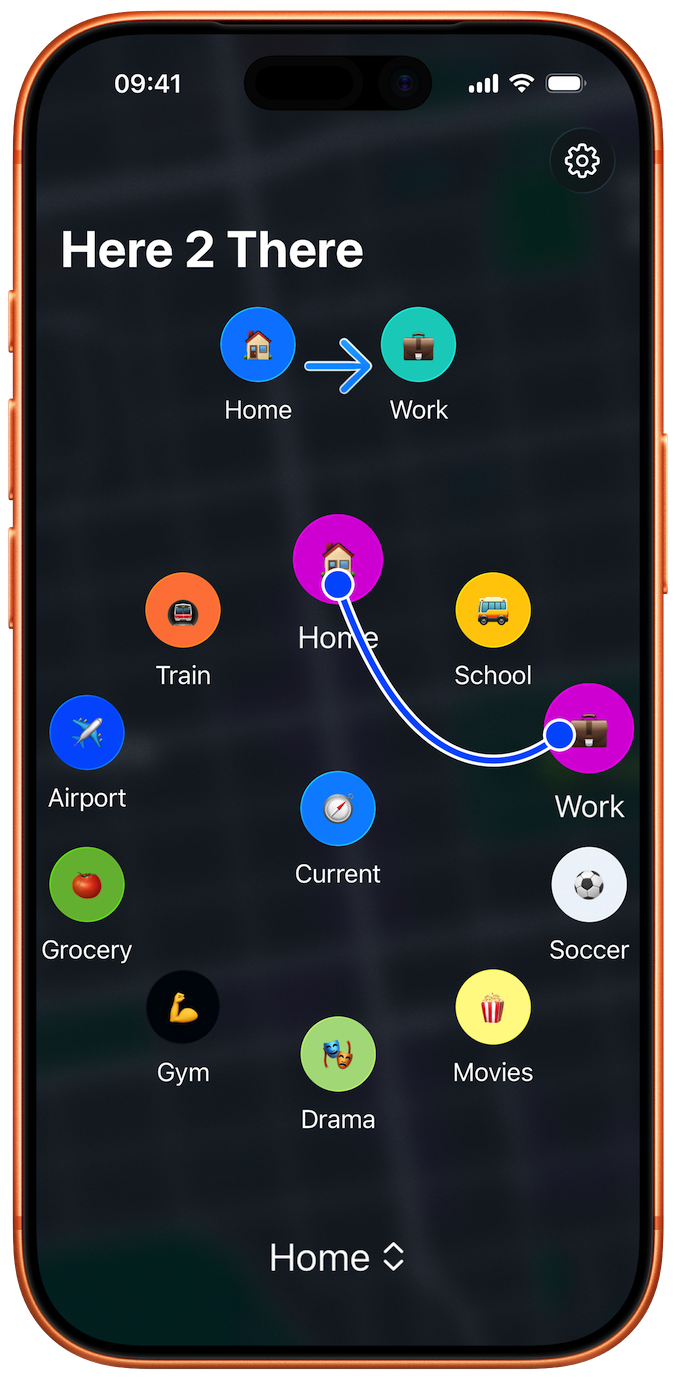 Here 2 There App Screenshot 1